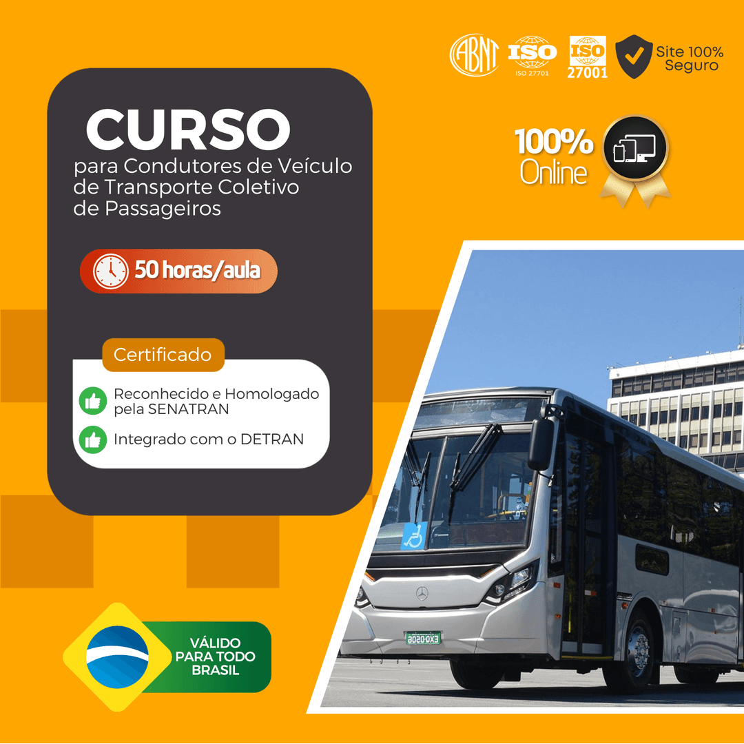 CURSO PARA CONDUTORES DE VEÍCULO DE TRANSPORTE COLETIVO